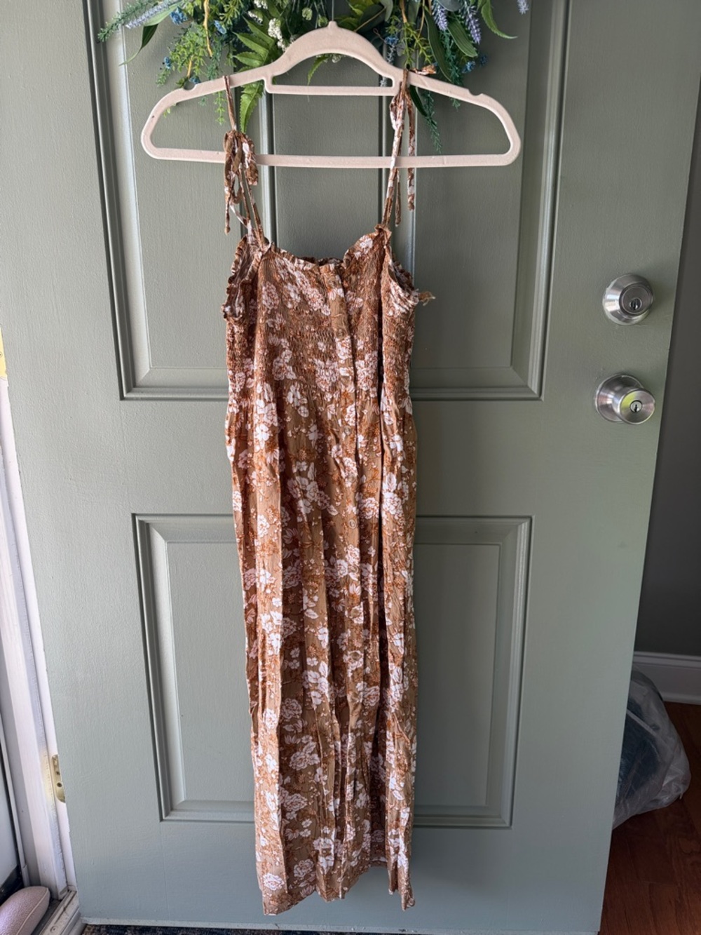 Faithfull the Brand Brown Floral Maxi Dress